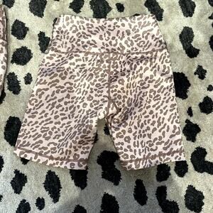 Tan Lines Sport by Sivan Ayla Leopard Biker Shorts